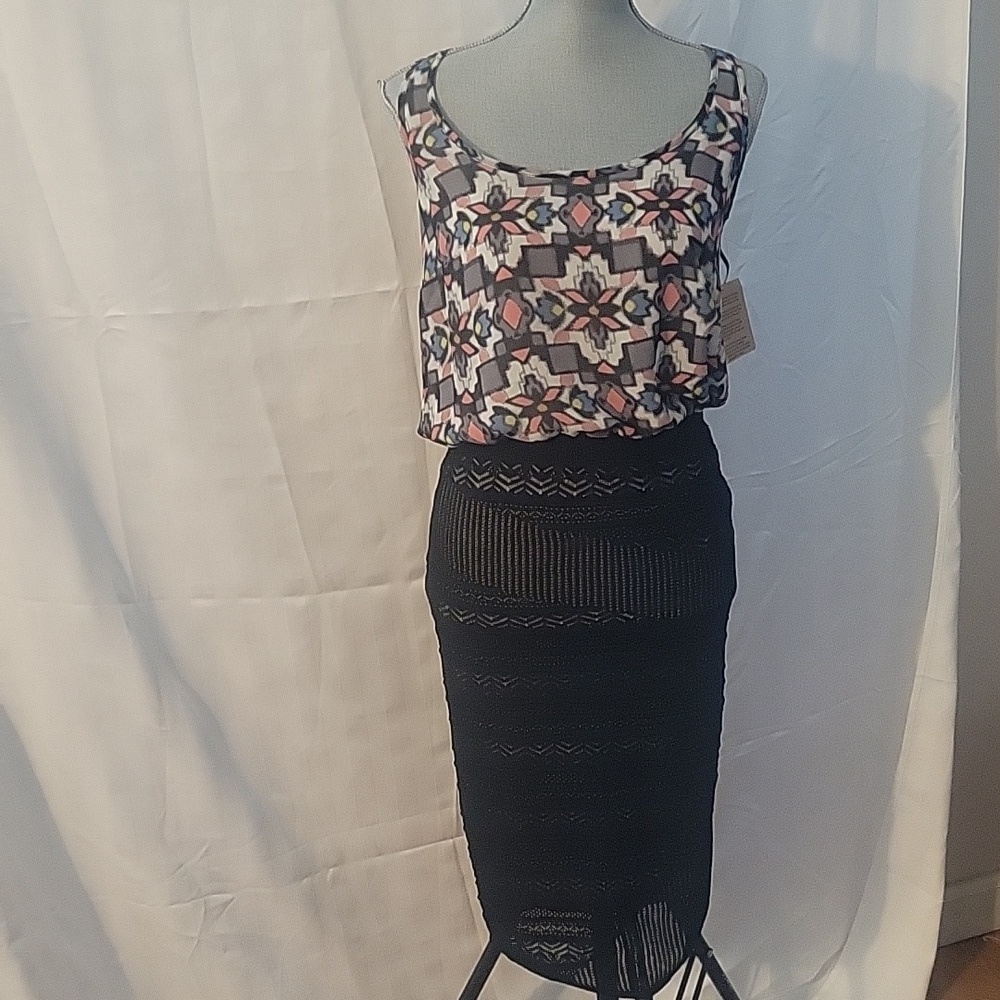 NWT  Racheal Racheal Roy Maxi Dress Size: M, Sleeveless BOHO Tank